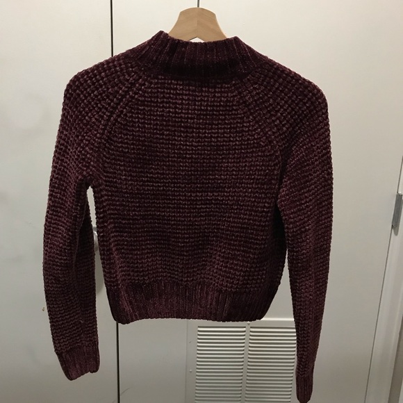 COPY - Women's Burgundy Sweater, H&M, Size XS - Picture 2 of 3